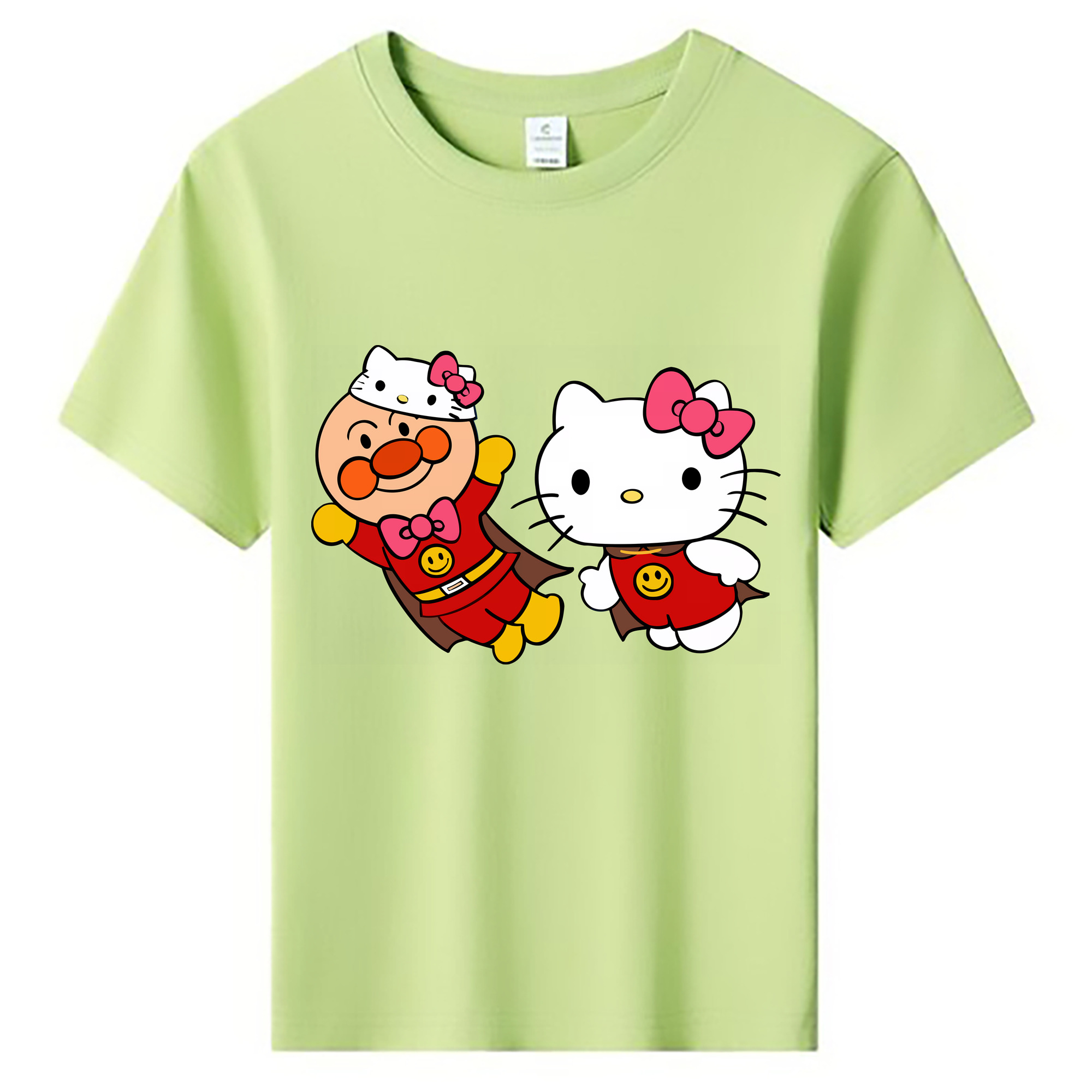 （画像用） アンパンマン Anpanman 綿100％キッズTシャツ（フロントプリント）